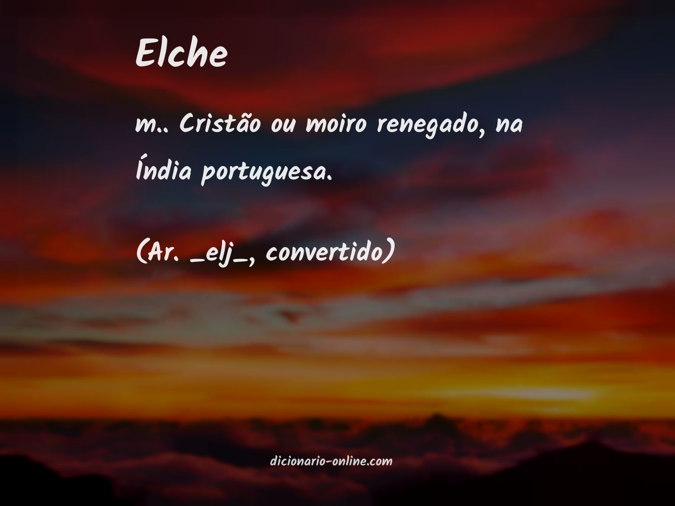 Significado de elche