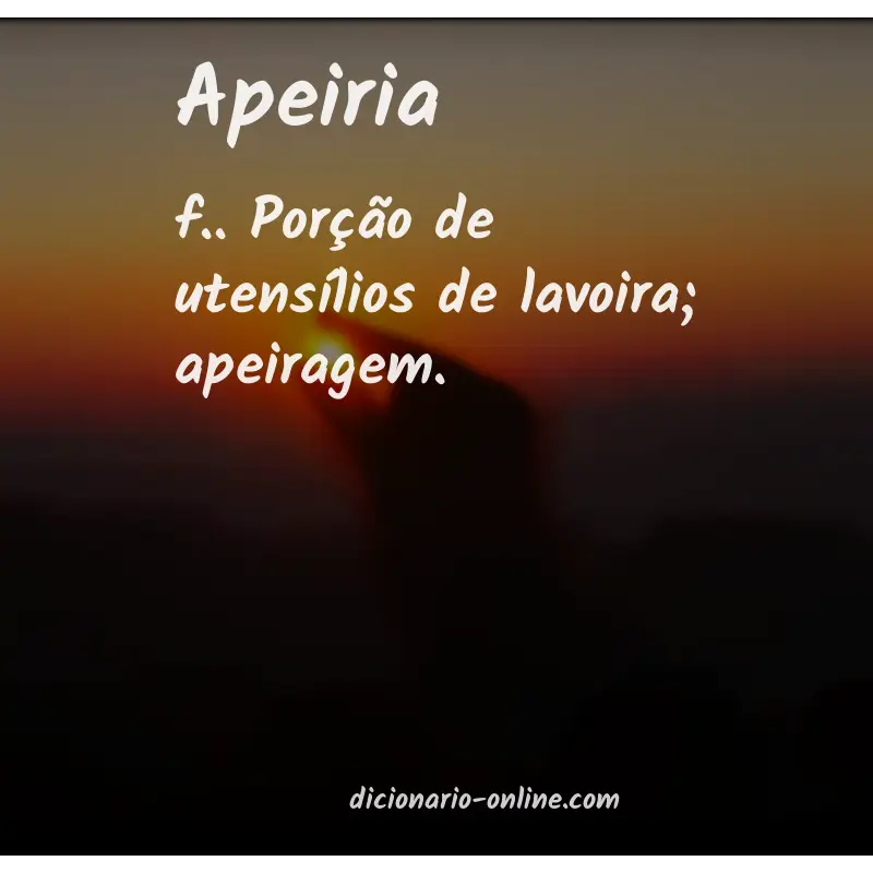 Significado de apeiria