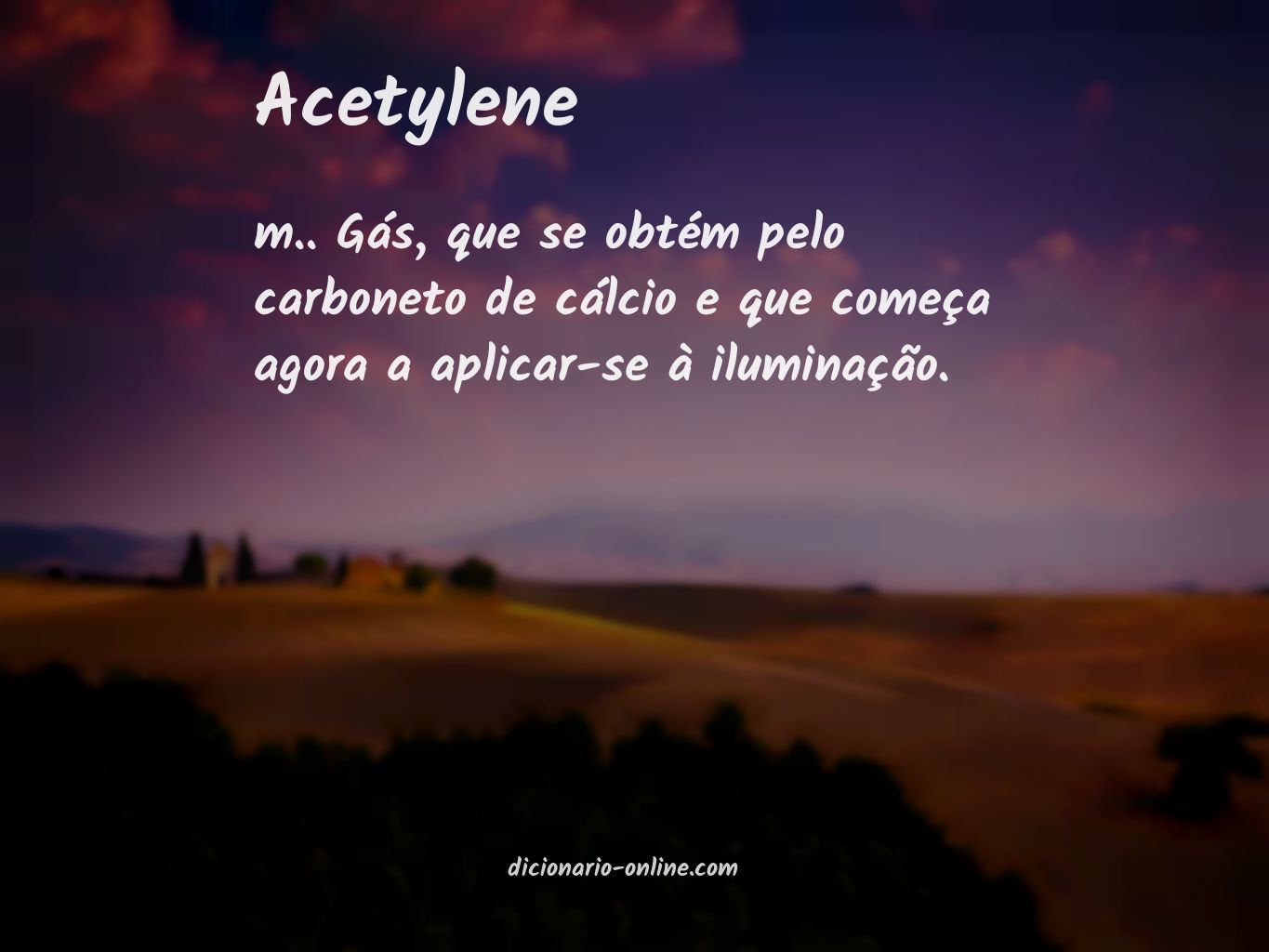 Significado de acetylene