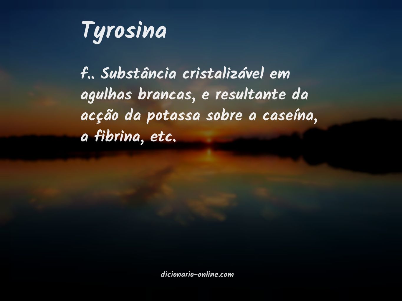 Significado de tyrosina