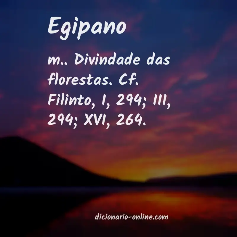Significado de egipano