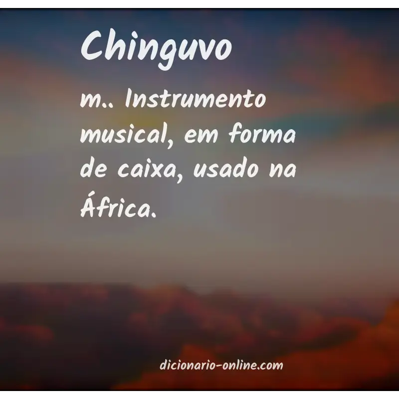 Significado de chinguvo