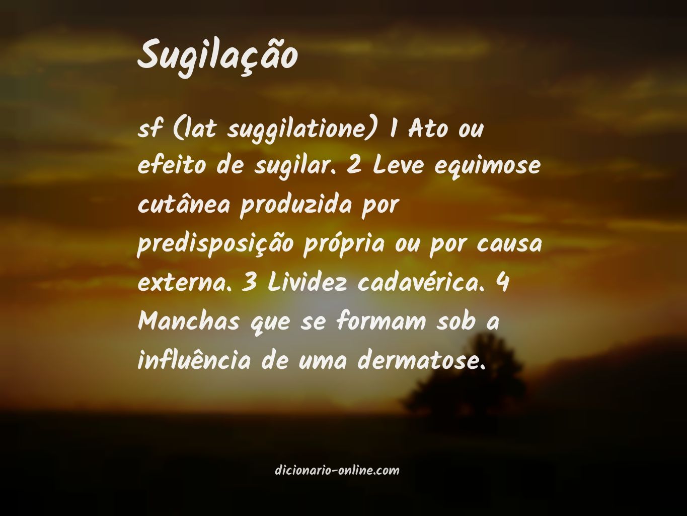 Significado de sugilação