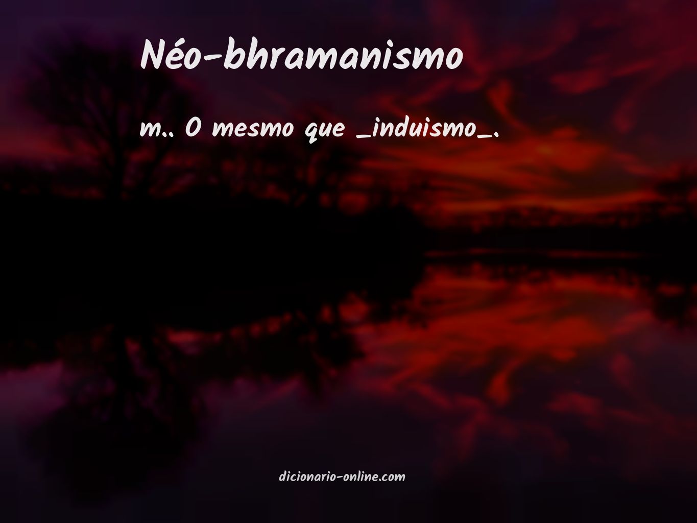 Significado de néo-bhramanismo