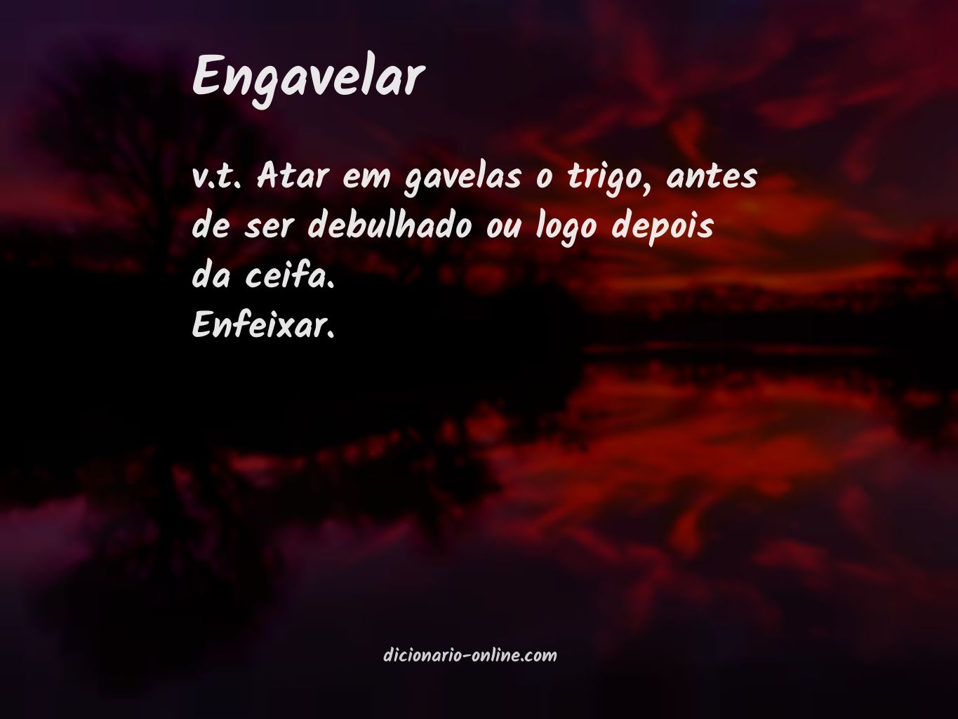 Significado de engavelar