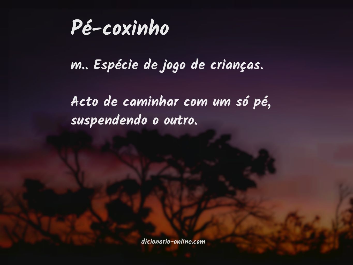 Significado de pé-coxinho