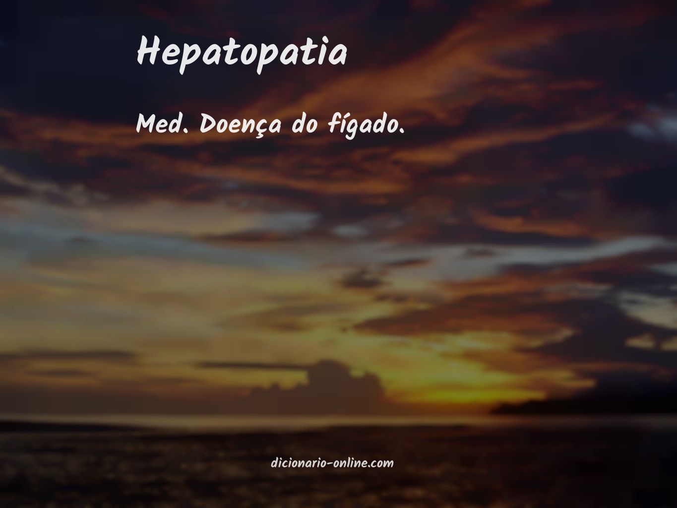 Significado de hepatopatia