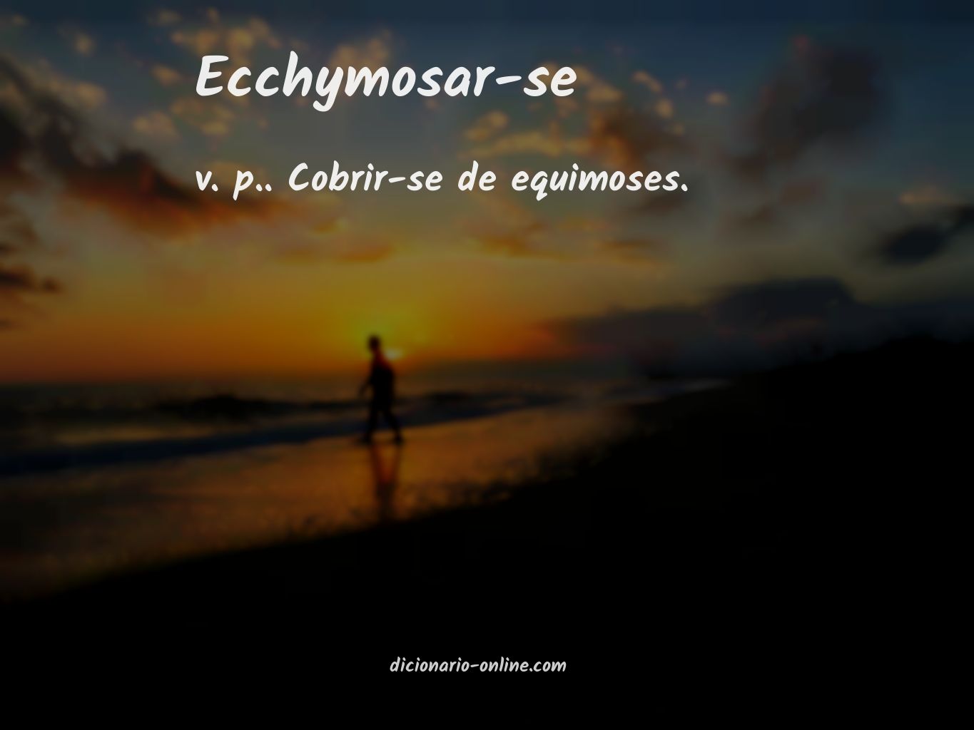 Significado de ecchymosar-se