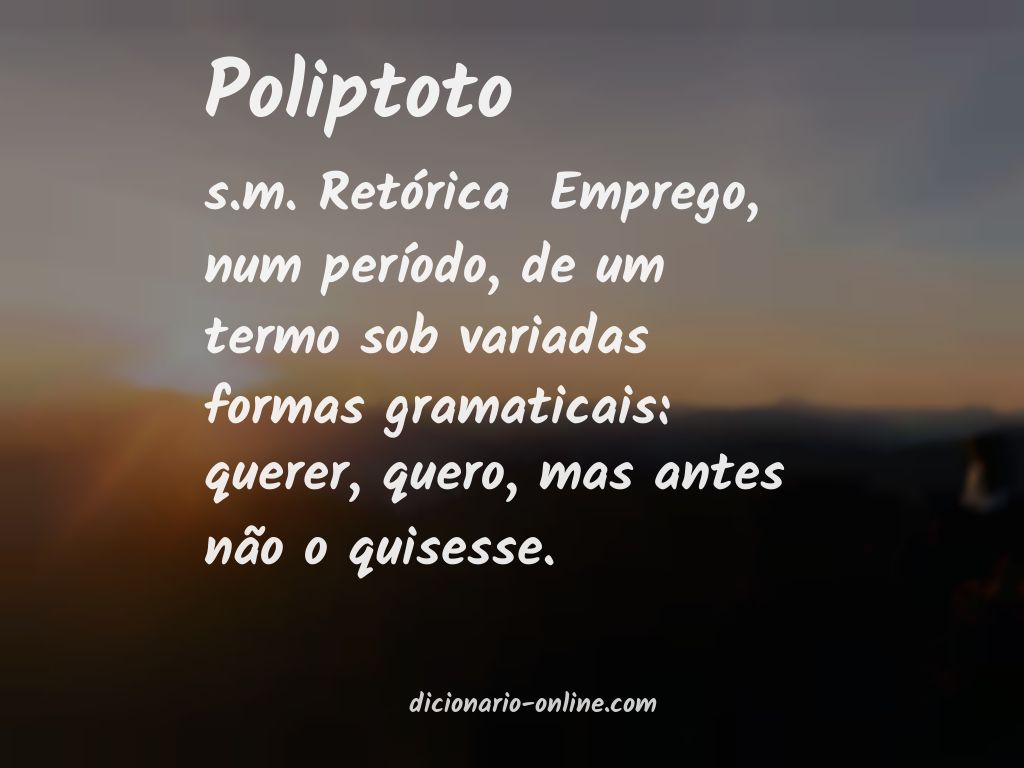 Significado de poliptoto