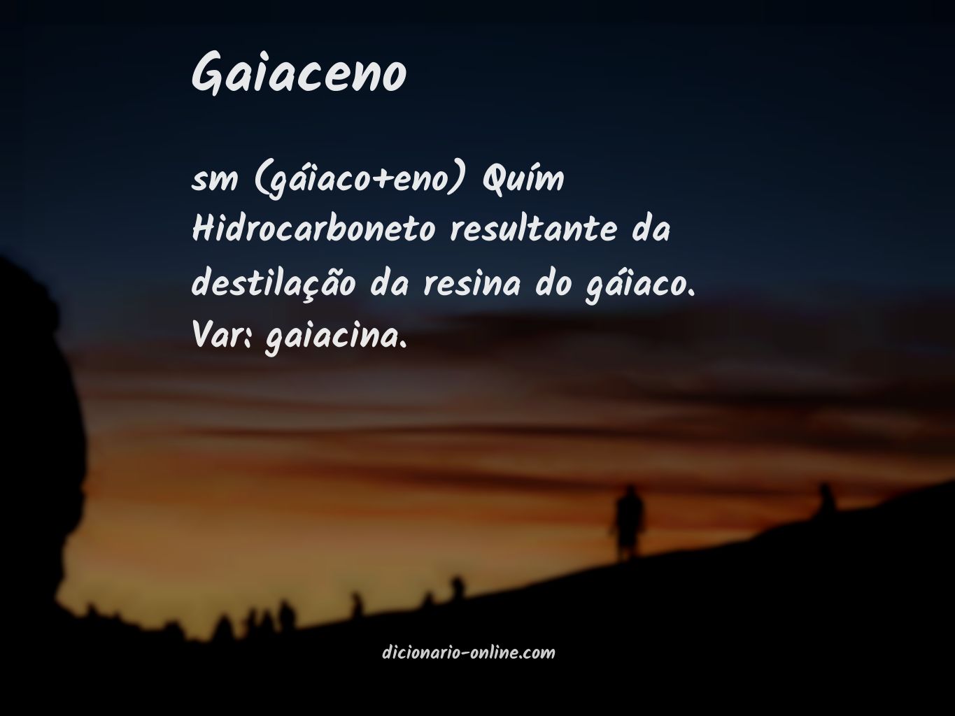 Significado de gaiaceno