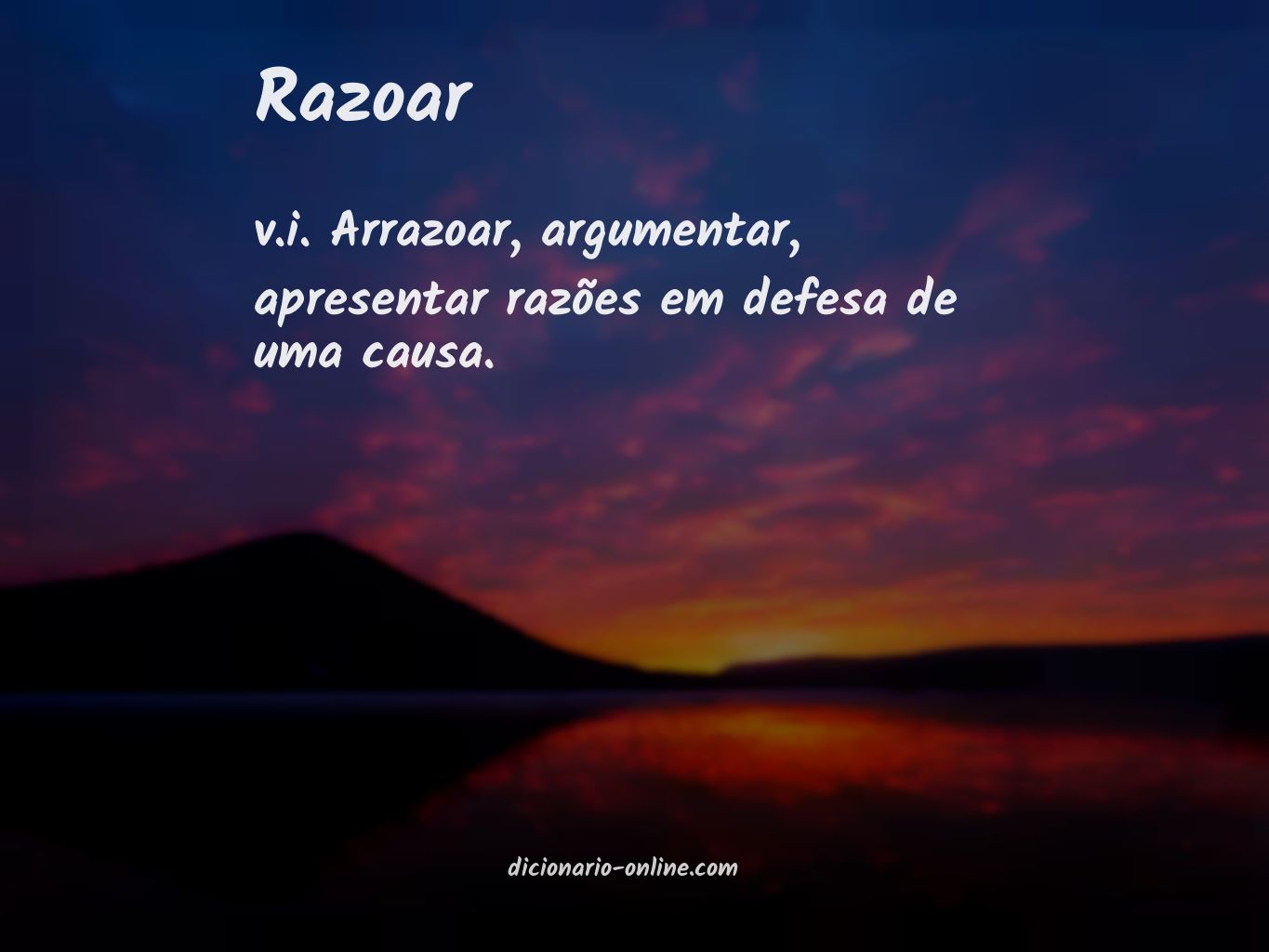 Significado de razoar