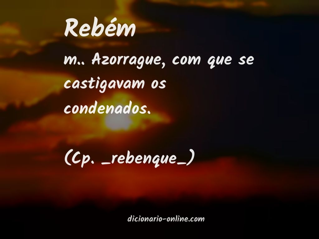 Significado de rebém