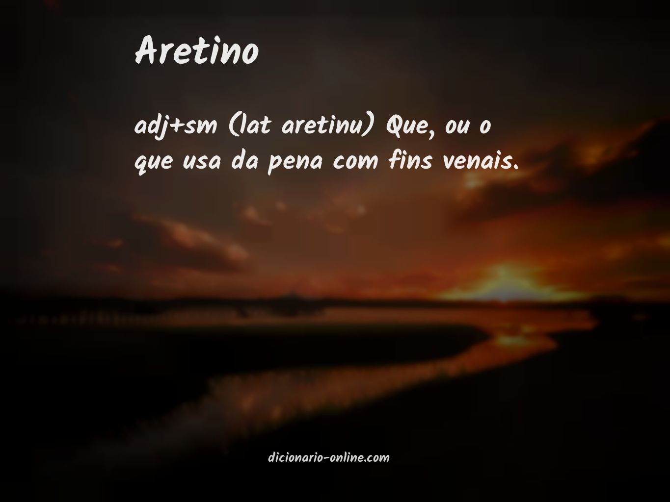 Significado de aretino