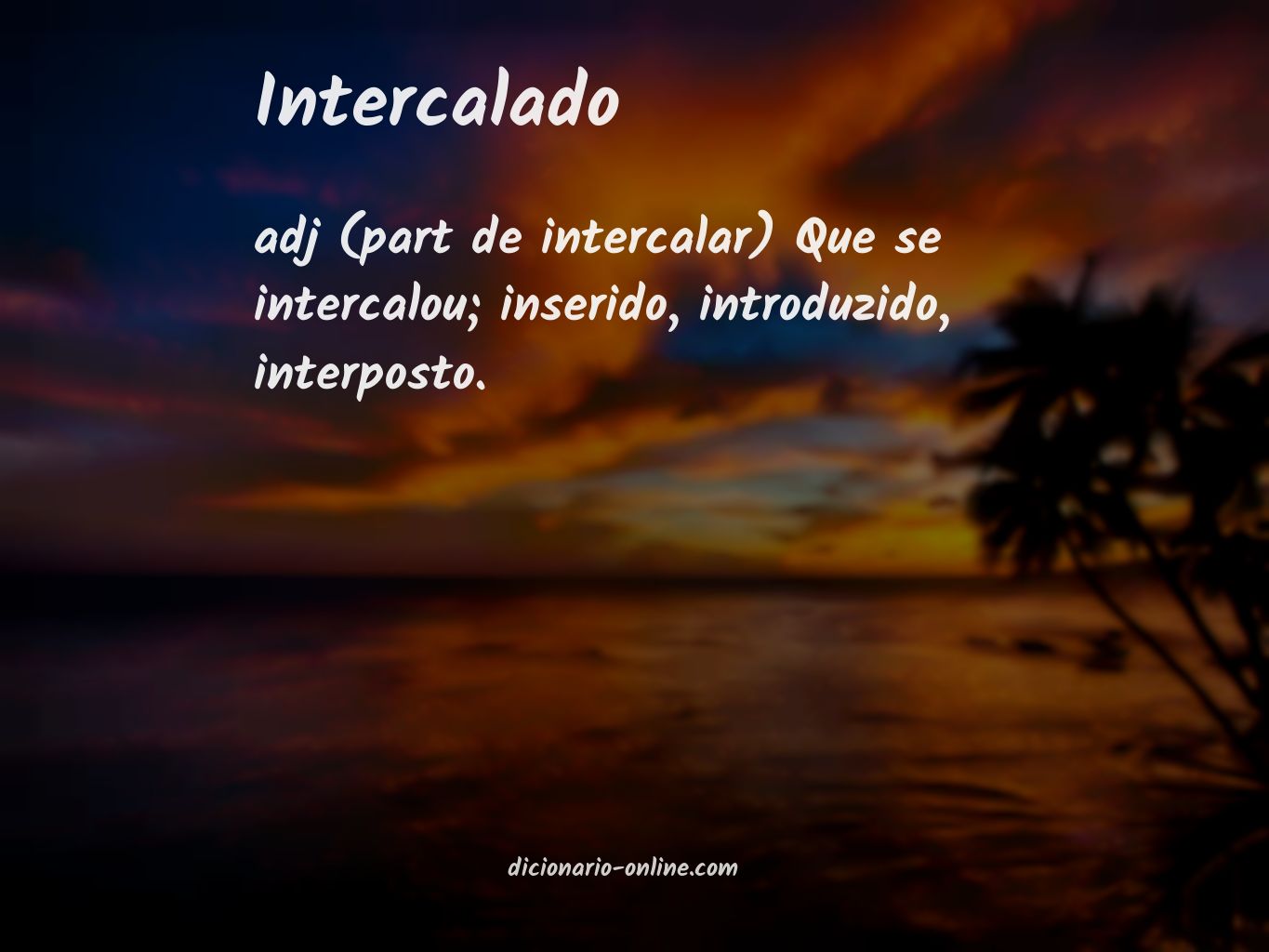 Significado de intercalado