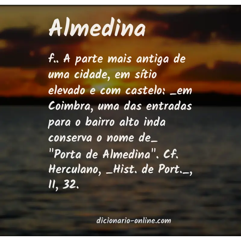 Significado de almedina