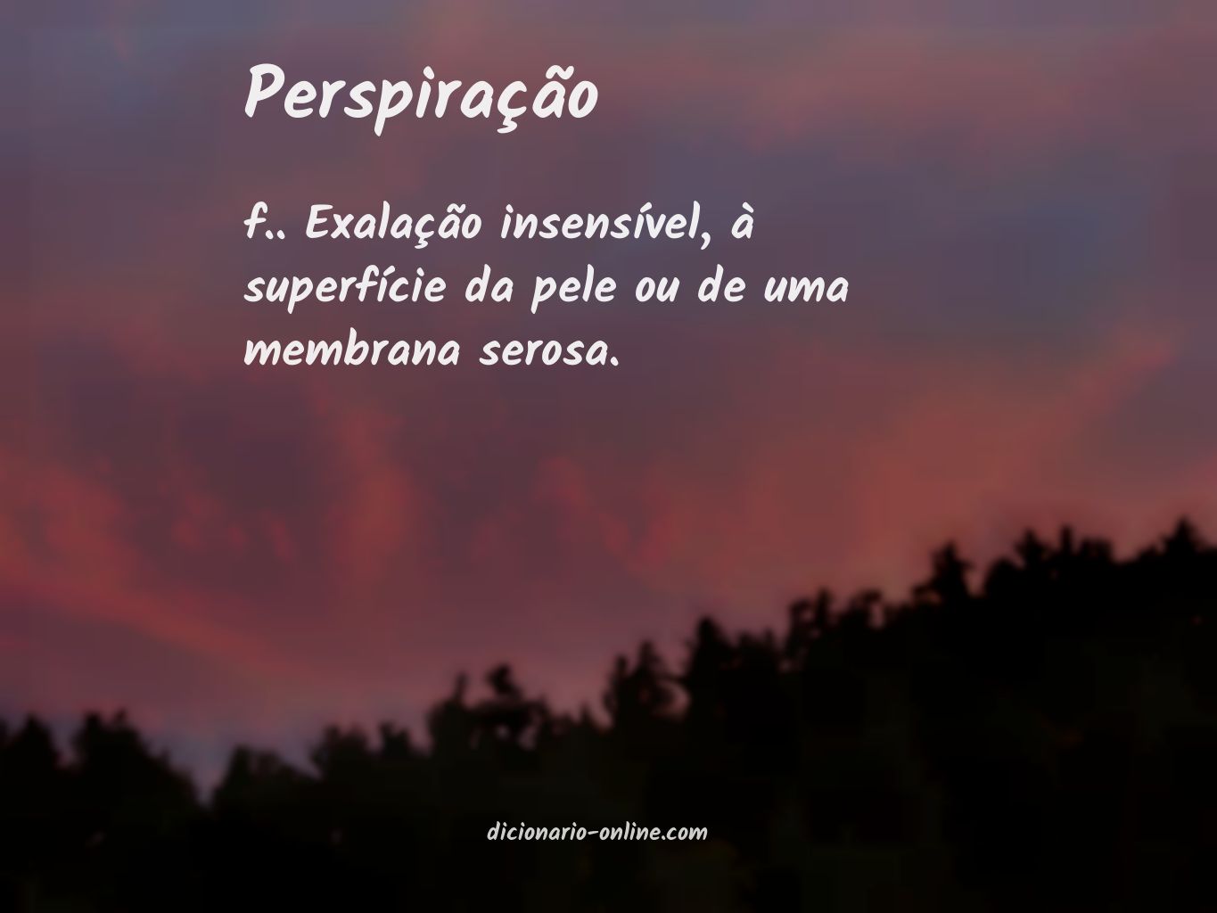 Significado de perspiração