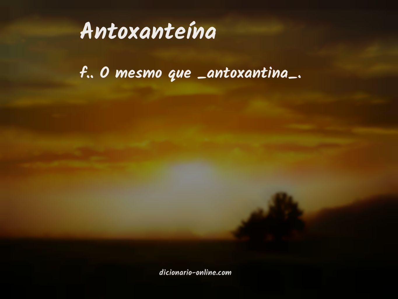 Significado de antoxanteína