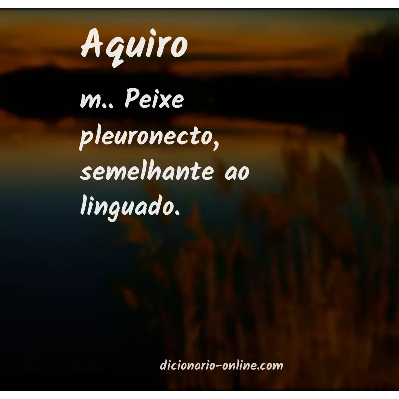 Significado de aquiro