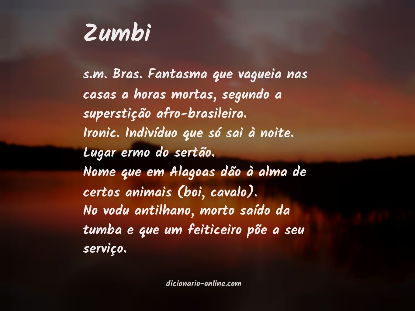 Significado de zumbi