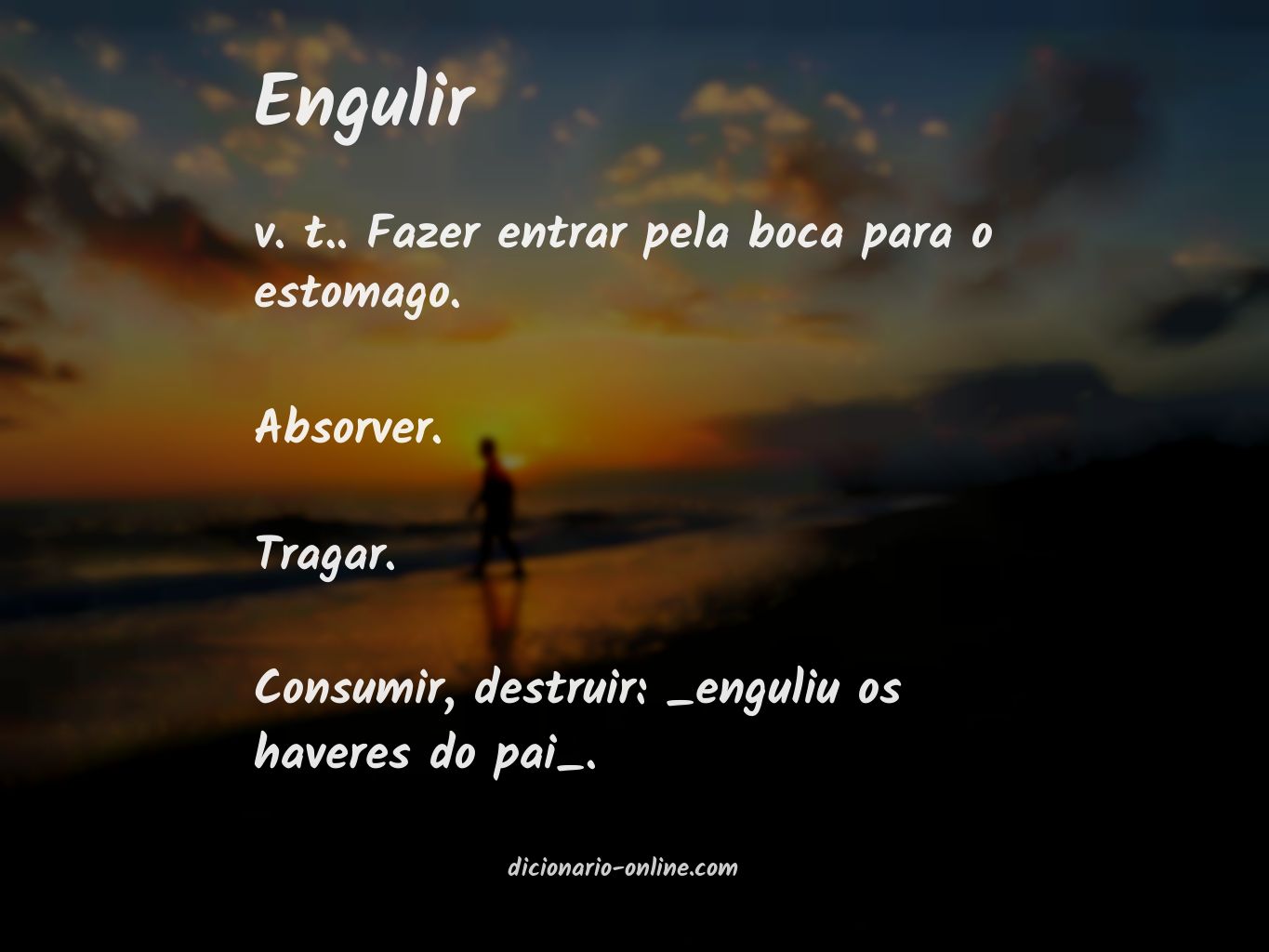 Significado de engulir