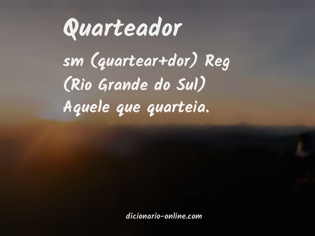 Significado de quarteador