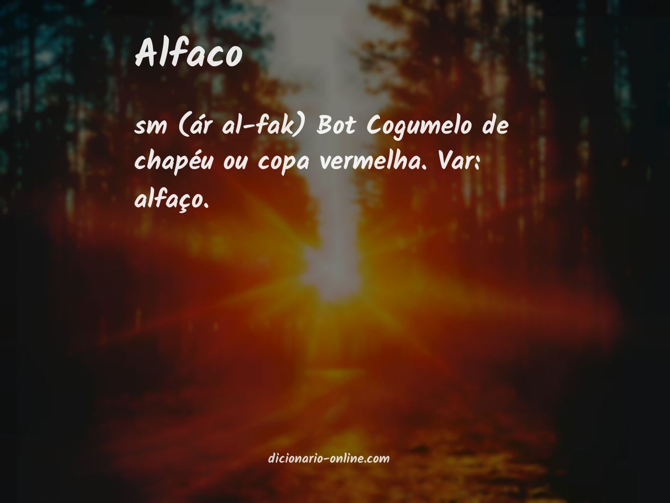 Significado de alfaco