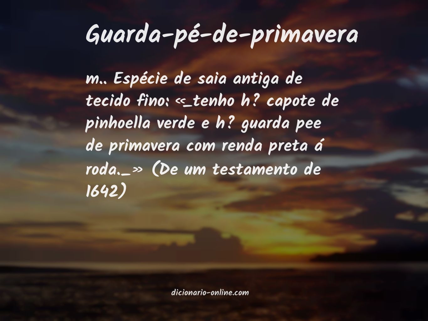 Significado de guarda-pé-de-primavera