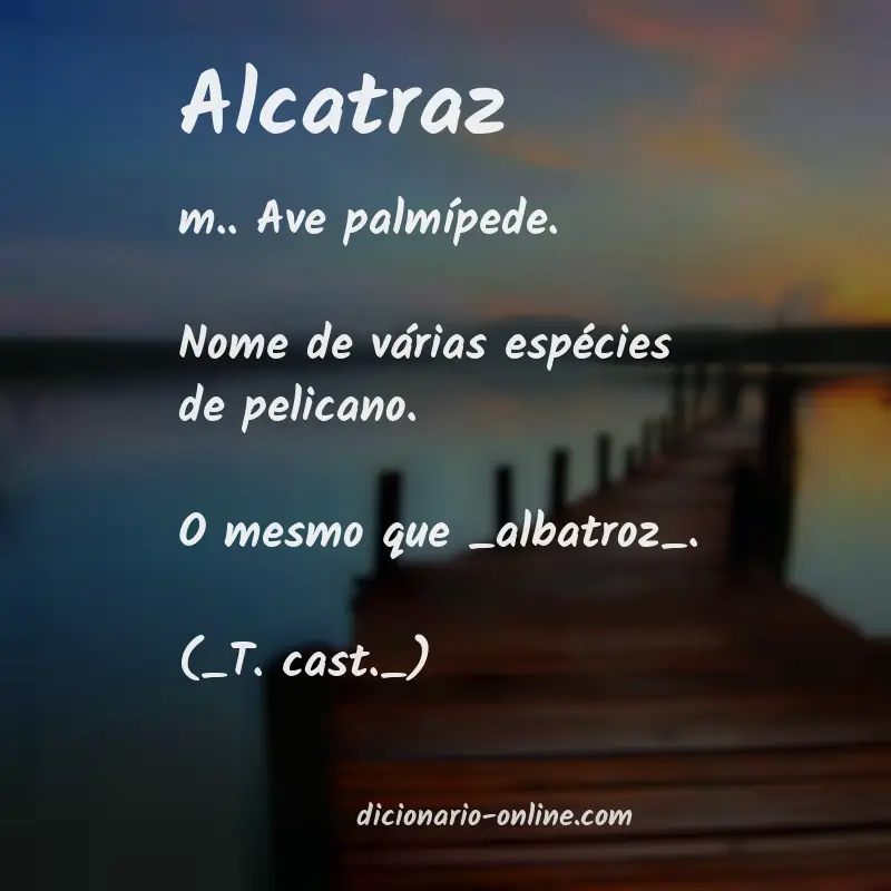 Significado de alcatraz