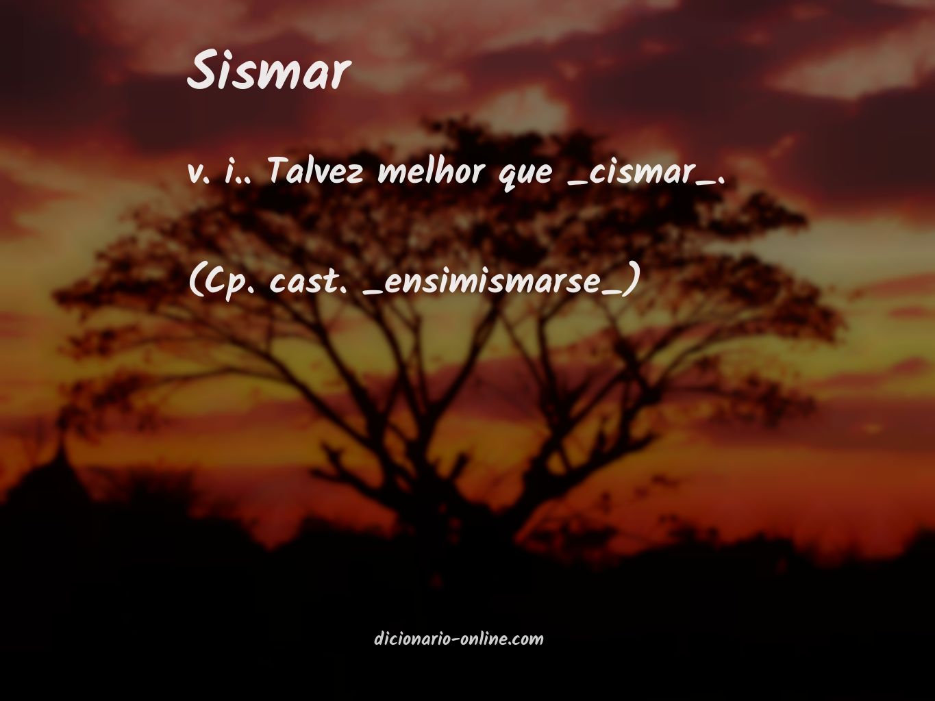 Significado de sismar