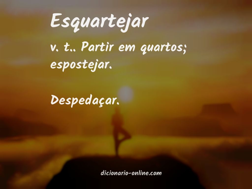 Significado de esquartejar