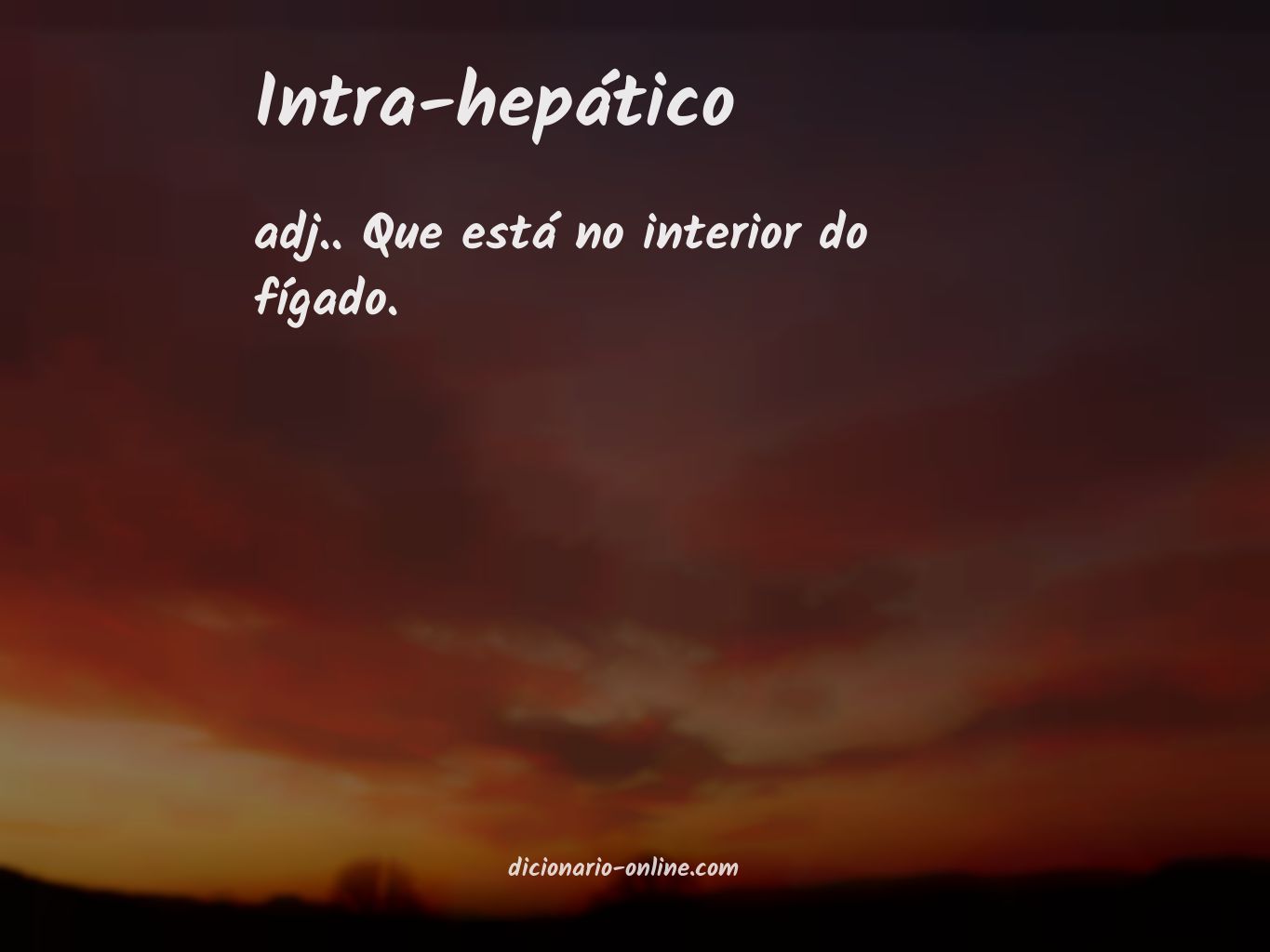 Significado de intra-hepático