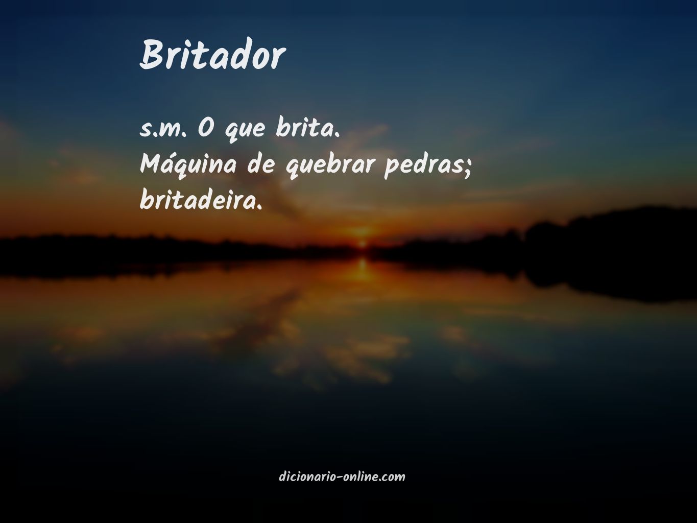 Significado de britador