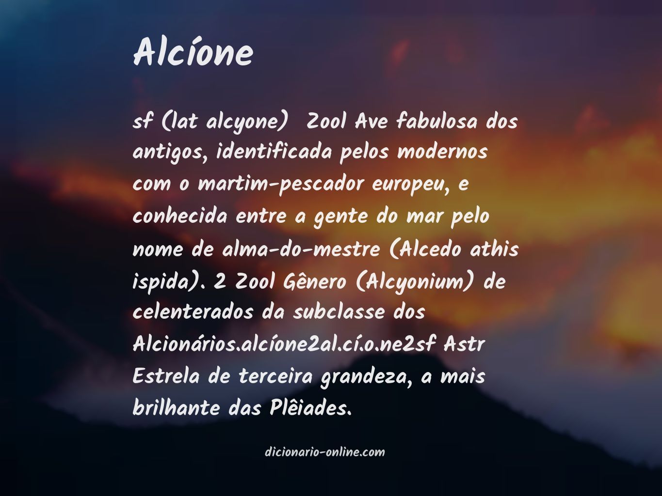 Significado de alcíone