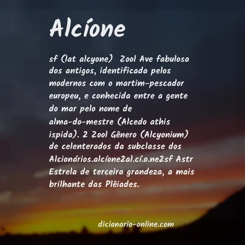Significado de alcíone