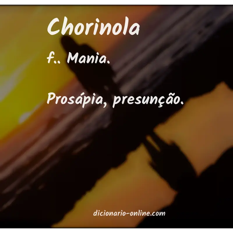 Significado de chorinola