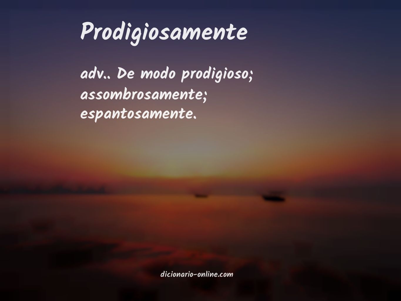 Significado de prodigiosamente