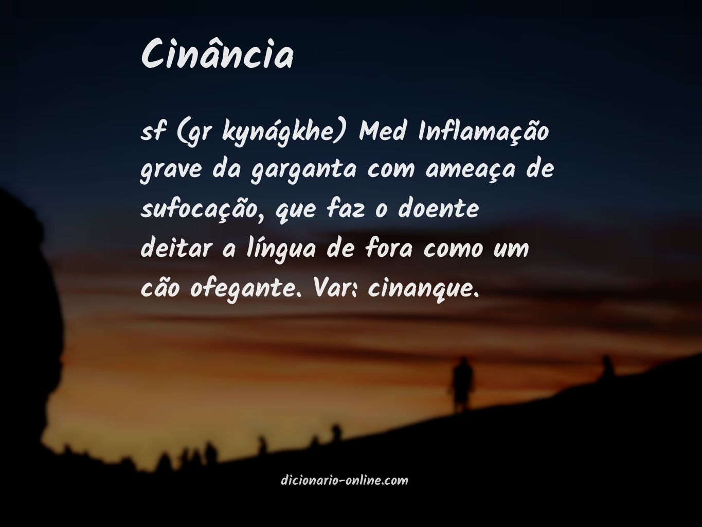 Significado de cinância