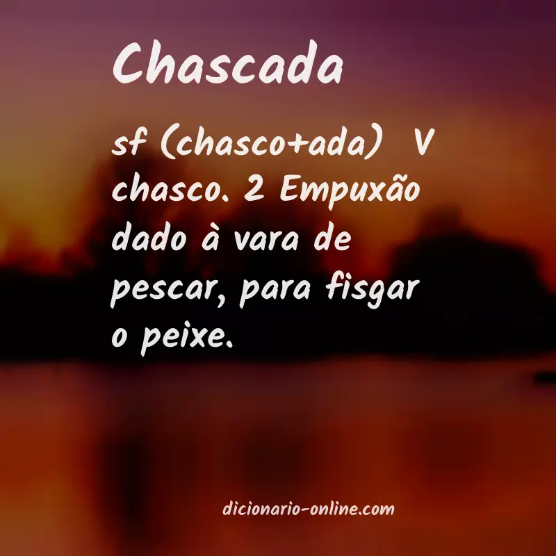 Significado de chascada
