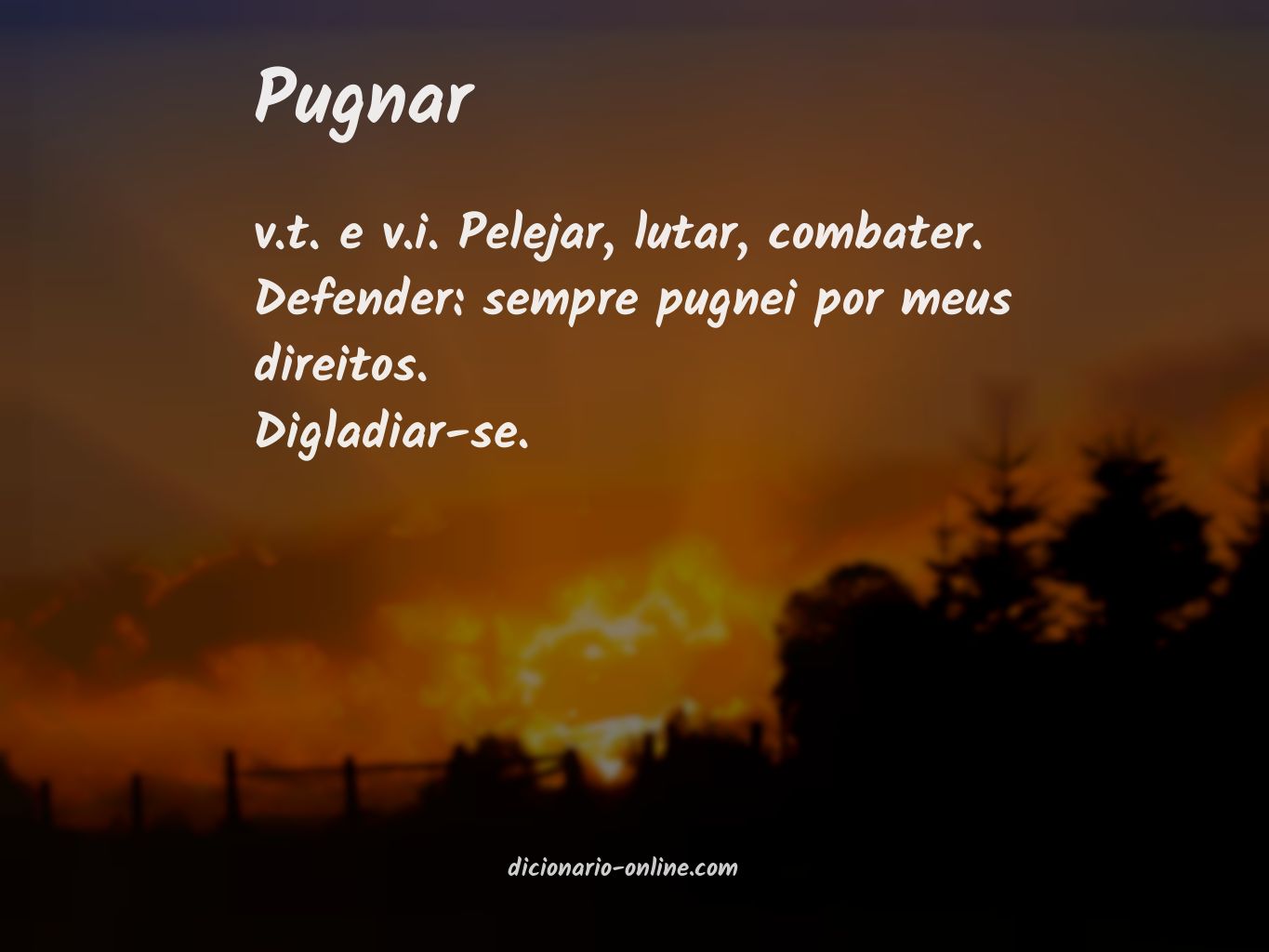 Significado de pugnar