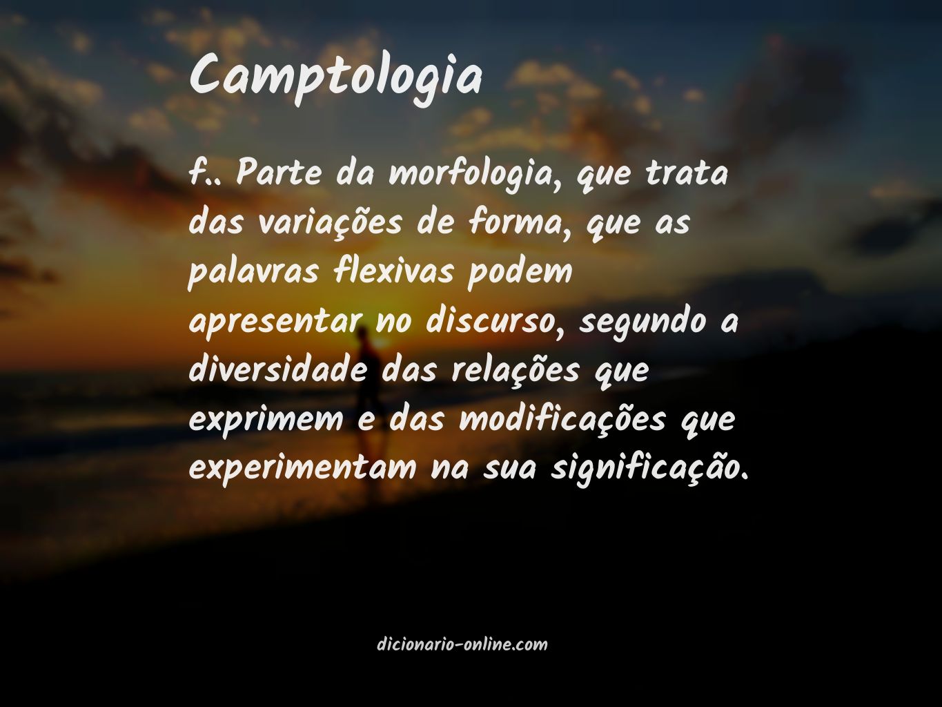 Significado de camptologia