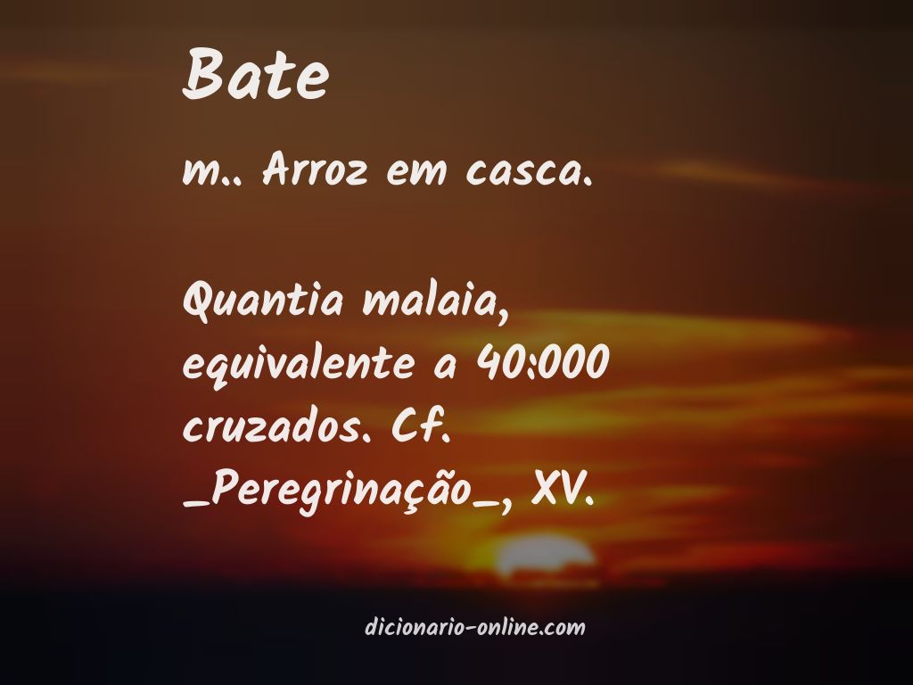 Significado de bate