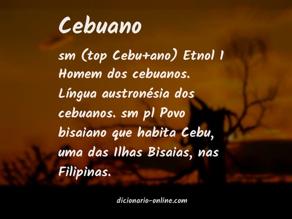 Significado de cebuano