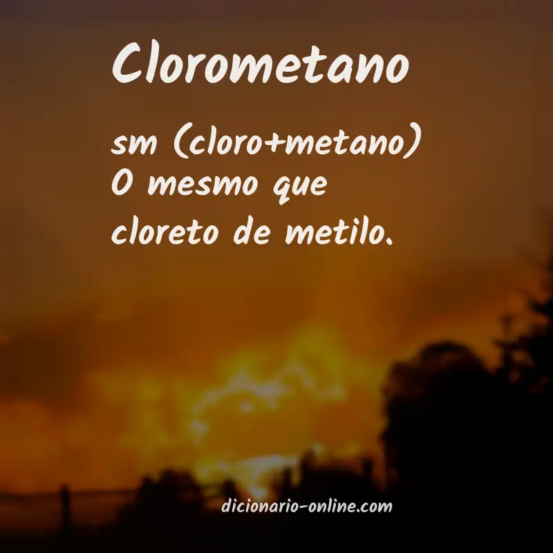 Significado de clorometano
