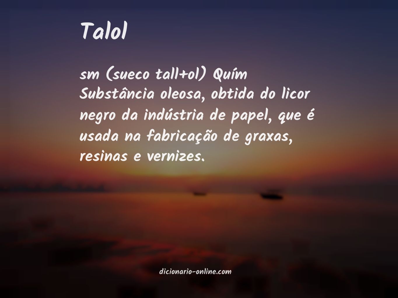 Significado de talol