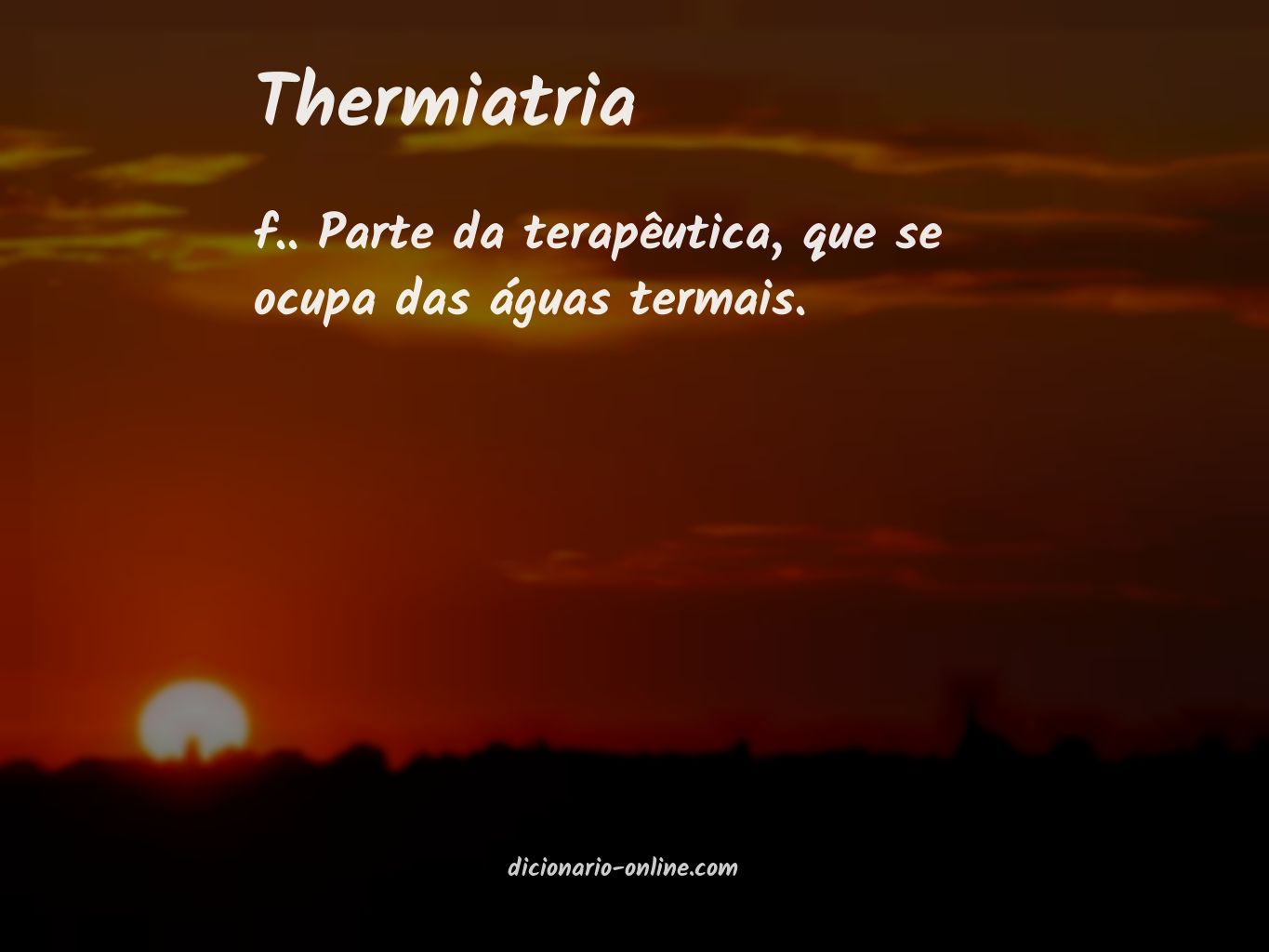 Significado de thermiatria