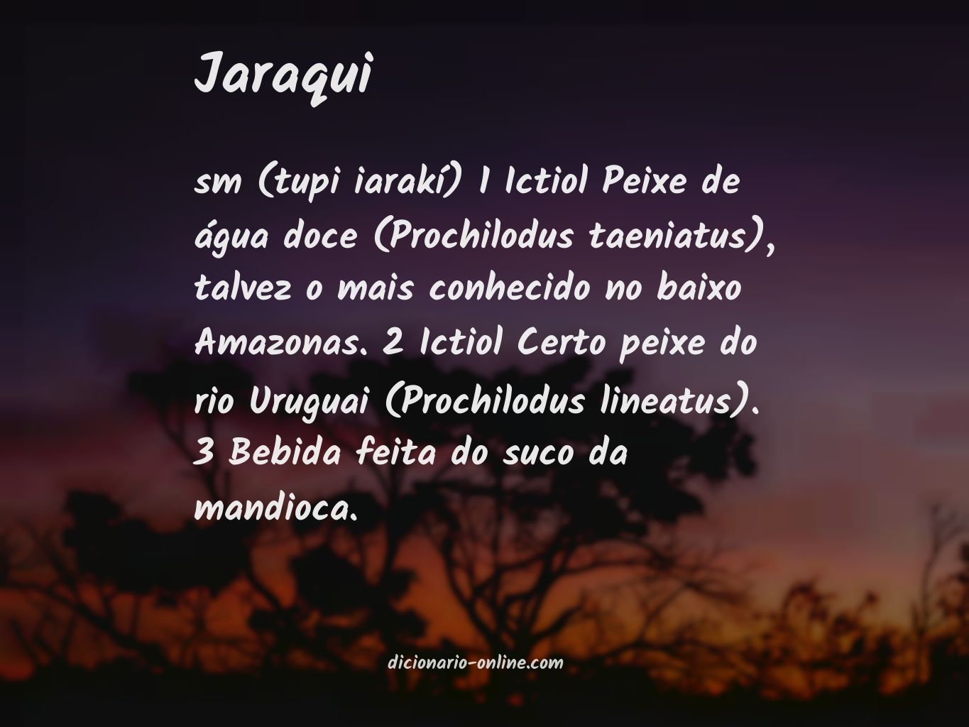 Significado de jaraqui