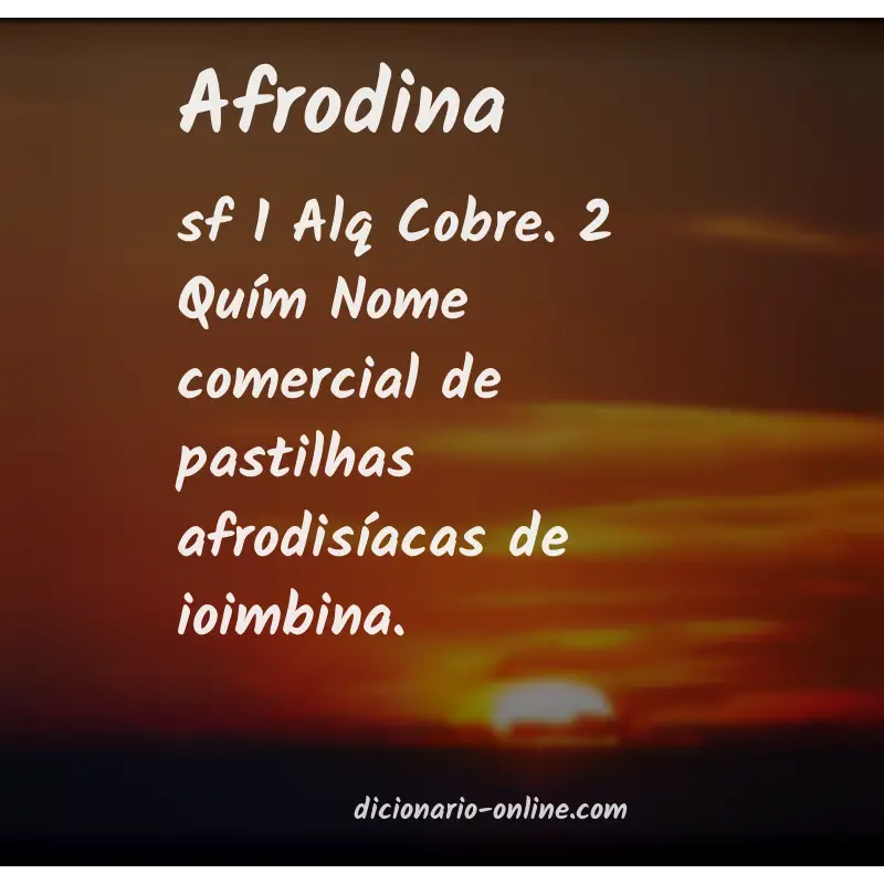 Significado de afrodina