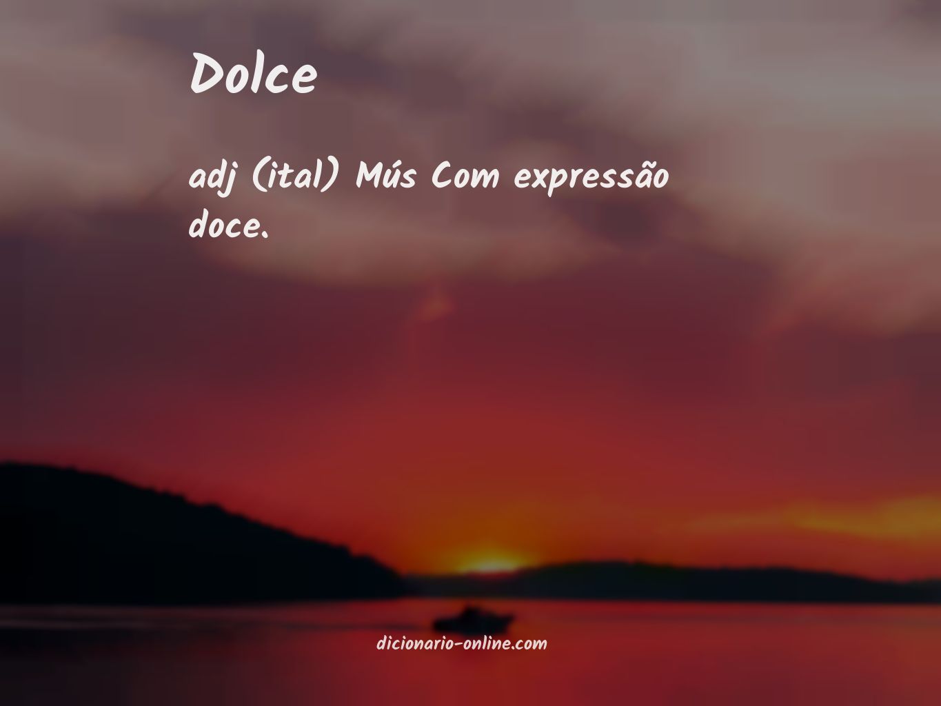 Significado de dolce