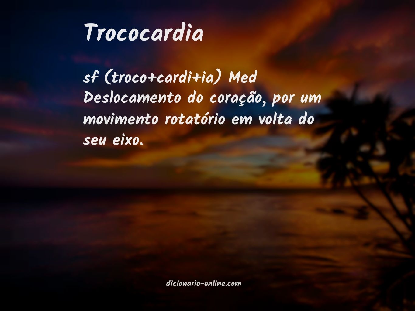 Significado de trococardia