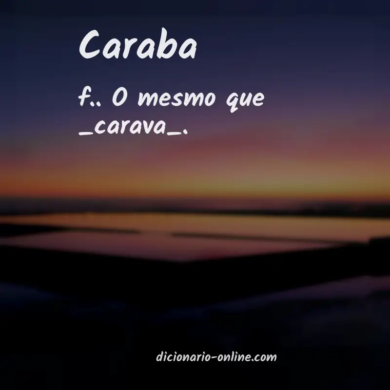 Significado de caraba
